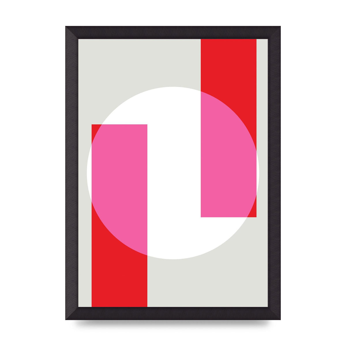 Abstract Rgb Shape Three Art For The Home - A3 framed