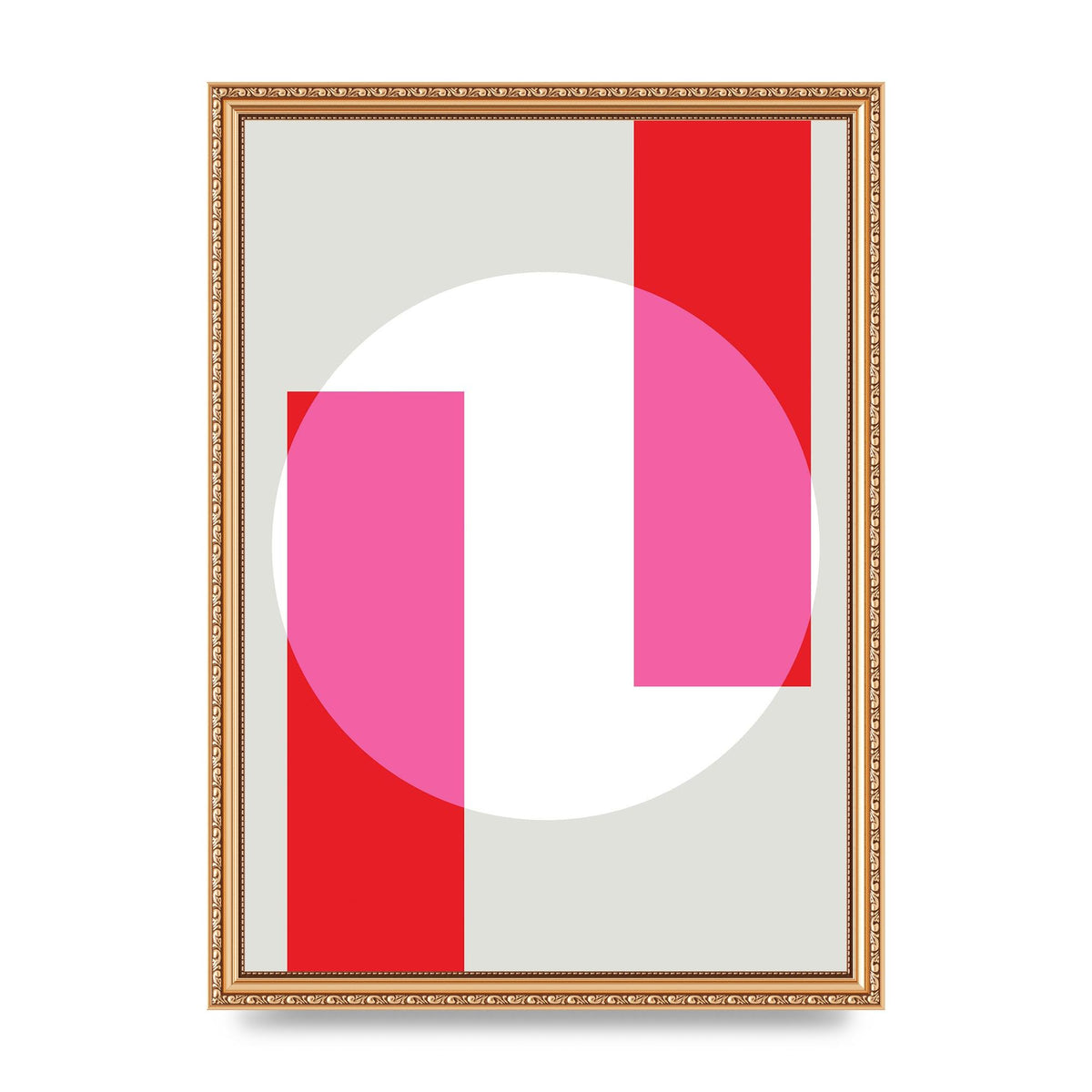 Abstract Rgb Shape Three Art For The Home - A3 framed