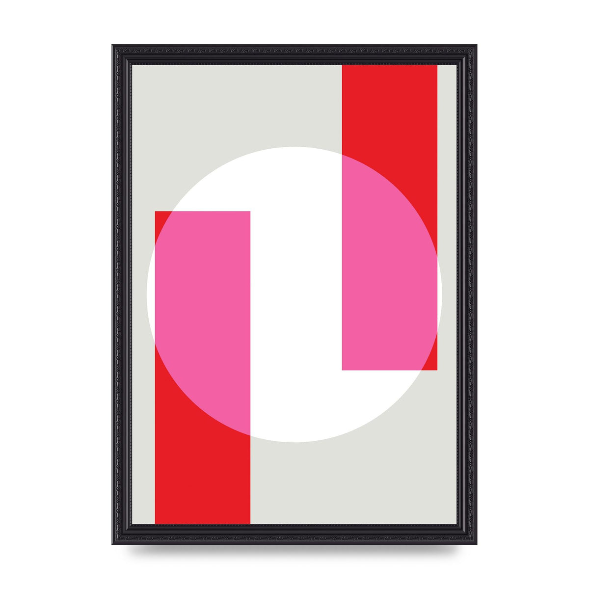 Abstract Rgb Shape Three Art For The Home - A3 framed