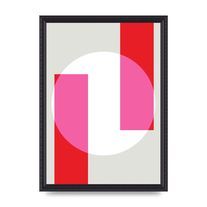 Abstract Rgb Shape Three Art For The Home - A3 framed