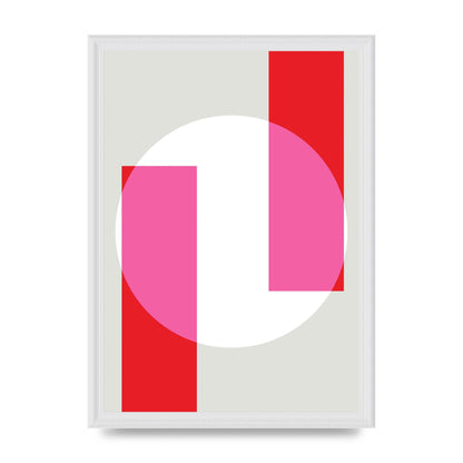 Abstract Rgb Shape Three Art For The Home - A3 framed