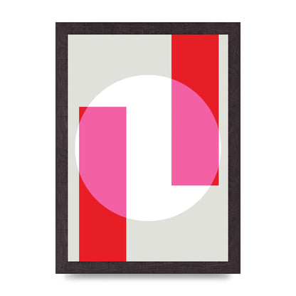 Abstract Rgb Shape Three Art For The Home - A4 framed