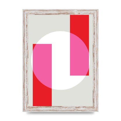 Abstract Rgb Shape Three Art For The Home - A4 framed