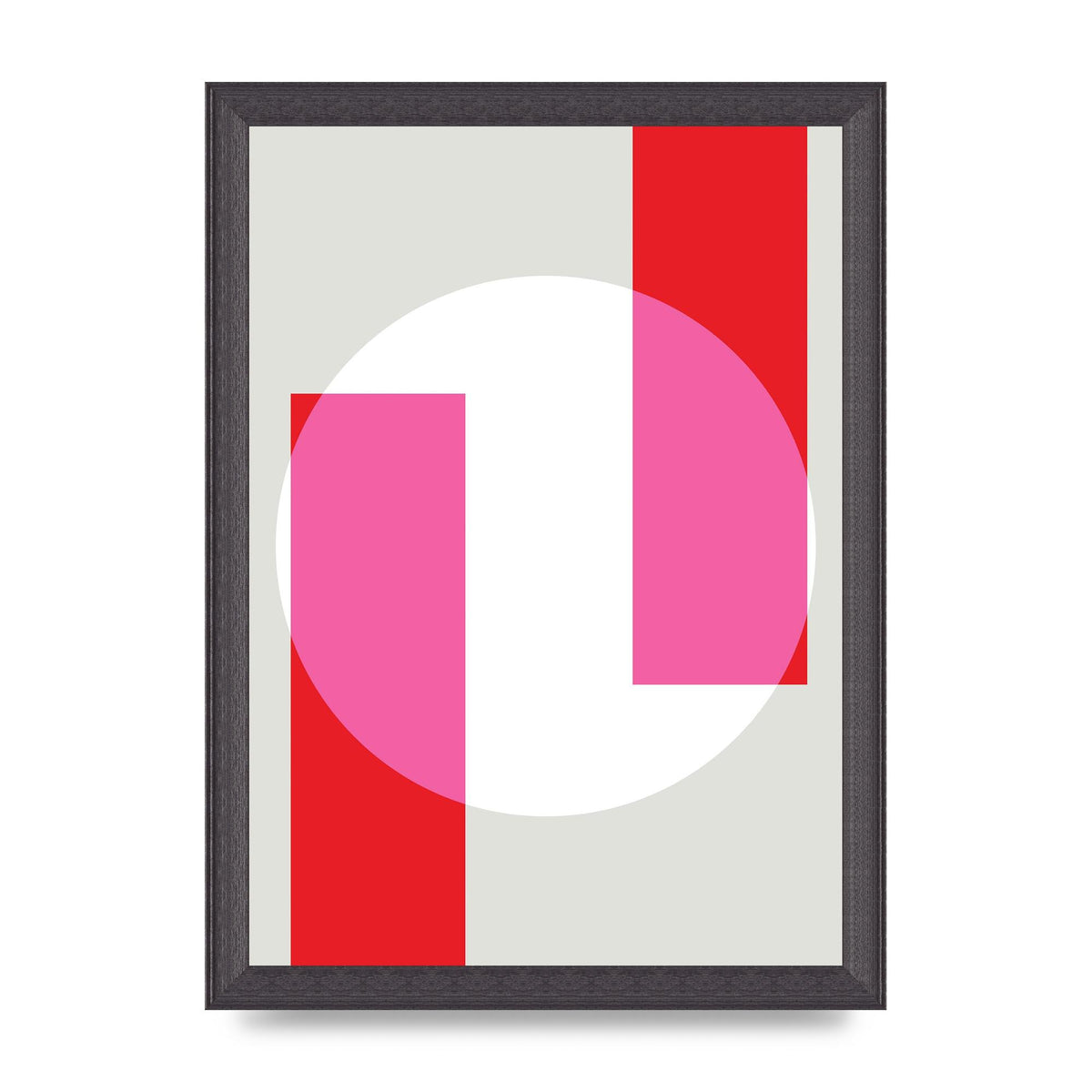 Abstract Rgb Shape Three Art For The Home - A4 framed