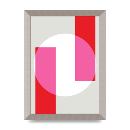 Abstract Rgb Shape Three Art For The Home - A4 framed
