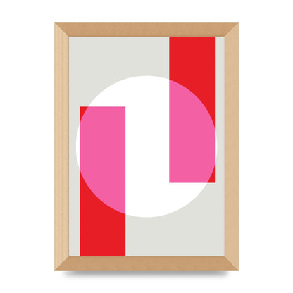Abstract Rgb Shape Three Art For The Home - A4 framed
