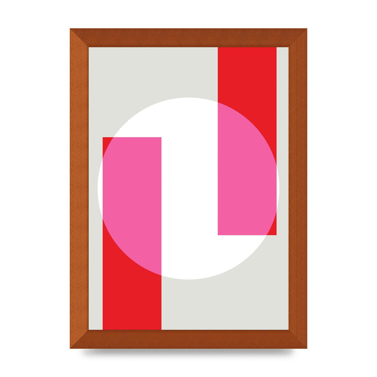 Abstract Rgb Shape Three Art For The Home - A4 framed