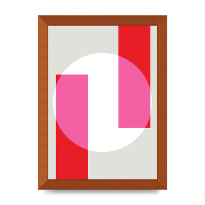Abstract Rgb Shape Three Art For The Home - A4 framed