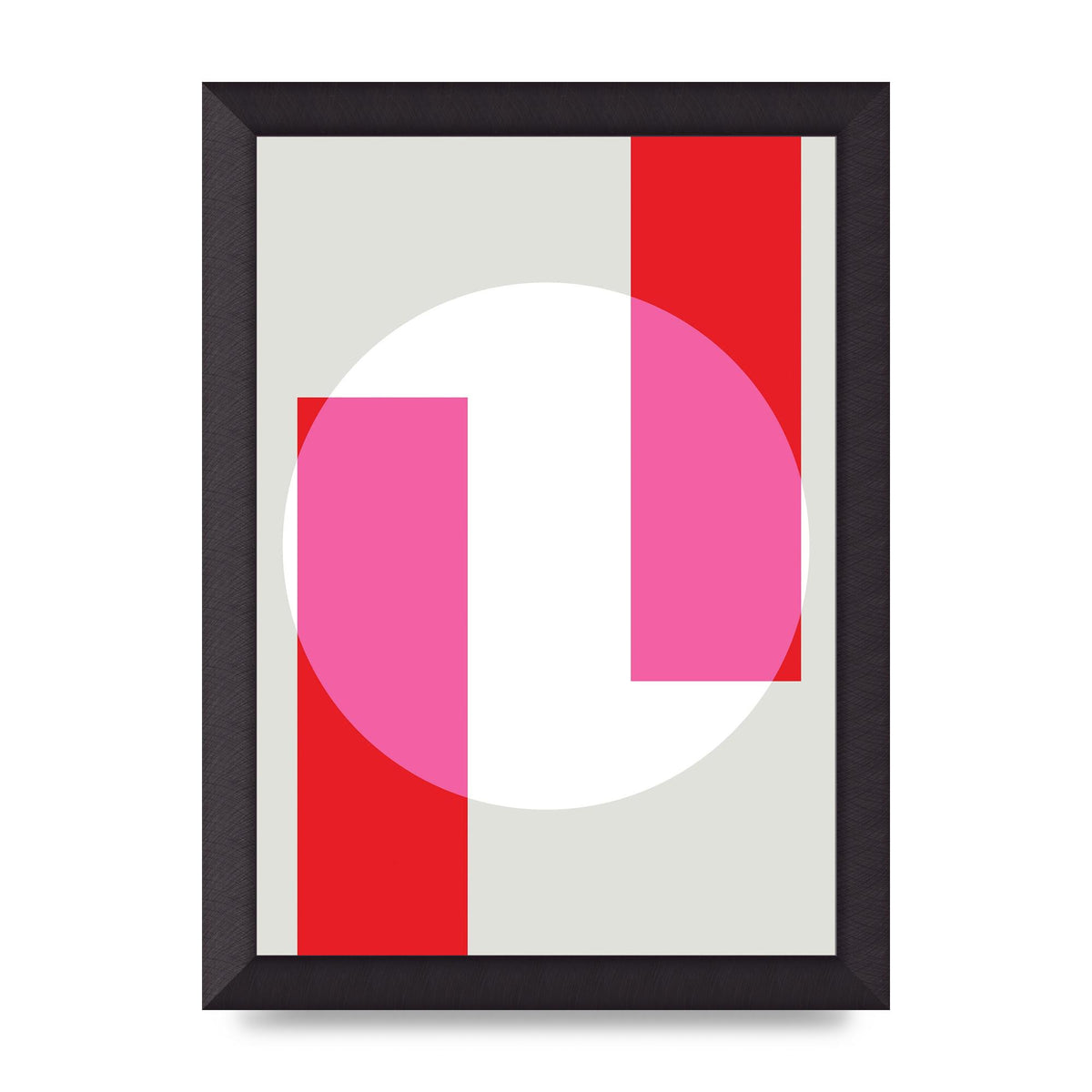 Abstract Rgb Shape Three Art For The Home - A4 framed