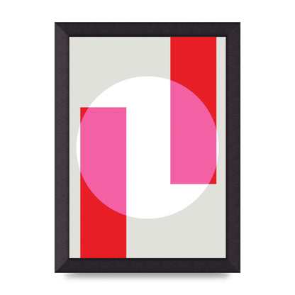 Abstract Rgb Shape Three Art For The Home - A4 framed