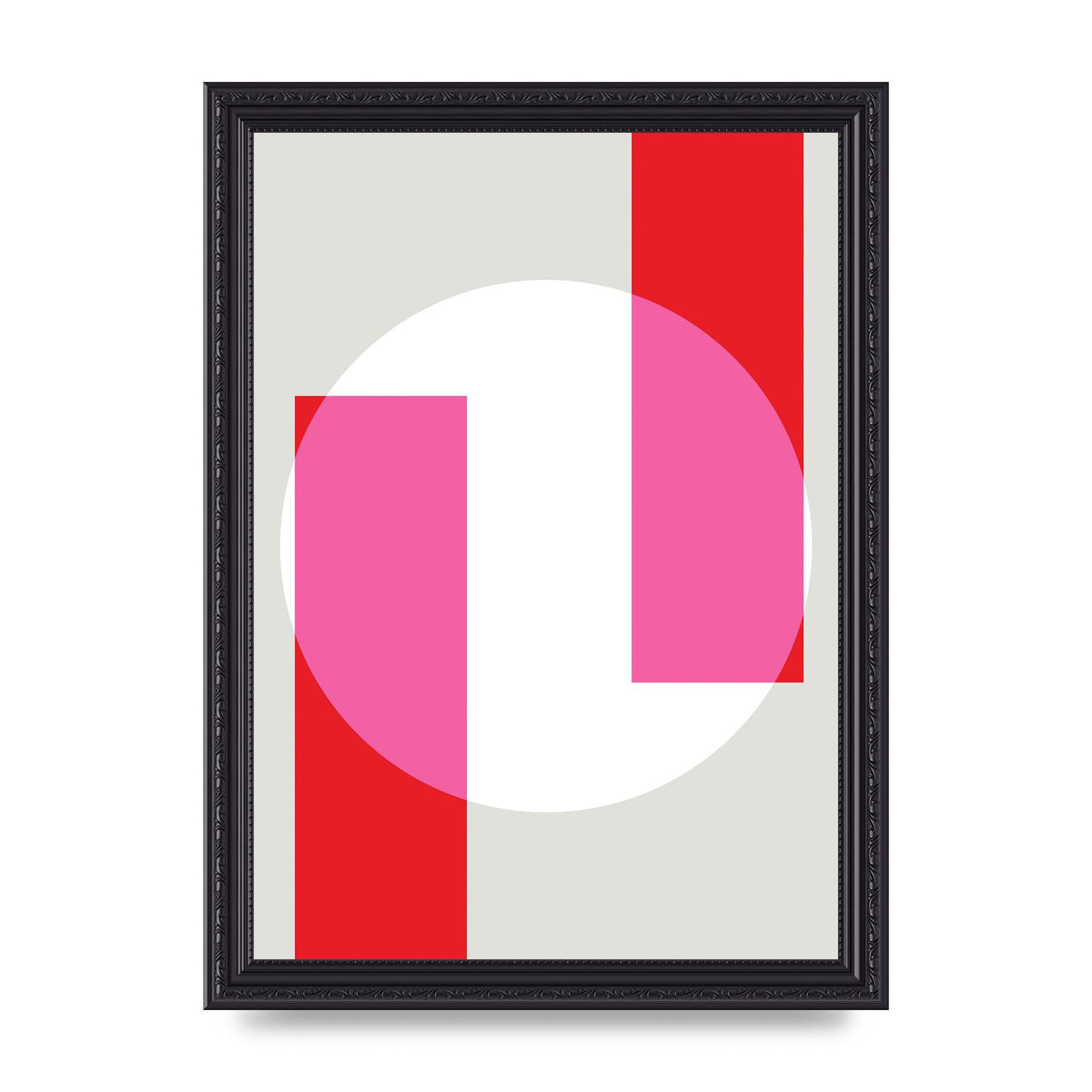 Abstract Rgb Shape Three Art For The Home - A4 framed