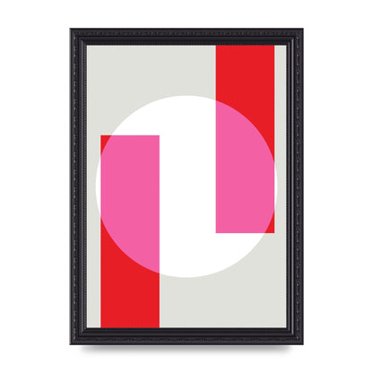 Abstract Rgb Shape Three Art For The Home - A4 framed