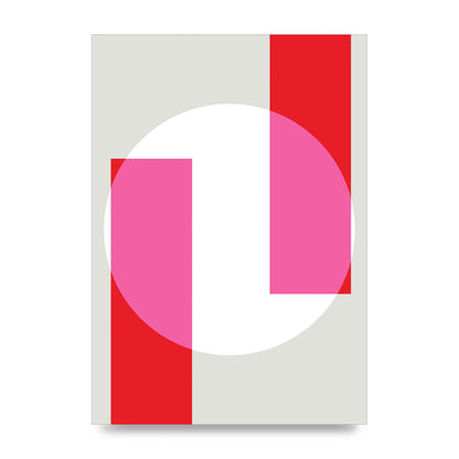 Abstract Rgb Shape Three Art For The Home - unframed print