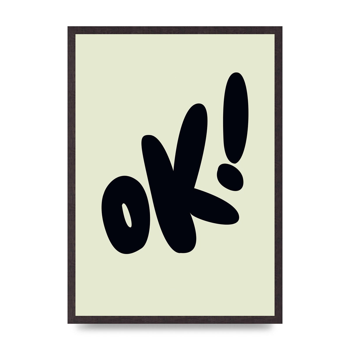 OK Bubble" Art For The Home - A2 framed