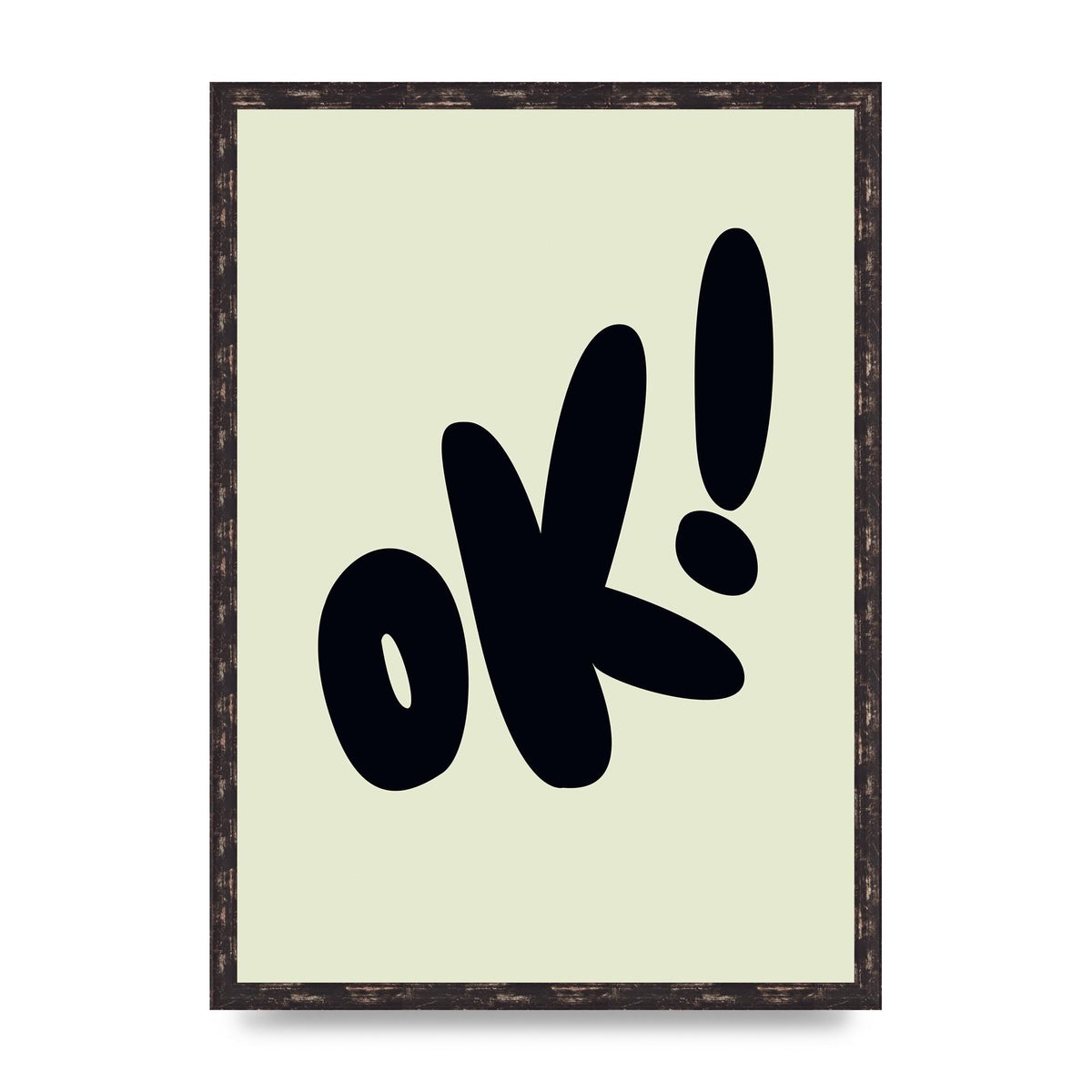 OK Bubble" Art For The Home - A2 framed