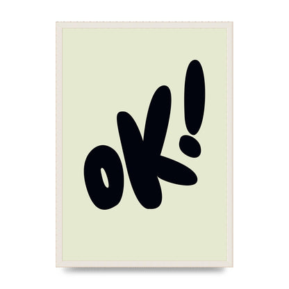 OK Bubble" Art For The Home - A2 framed