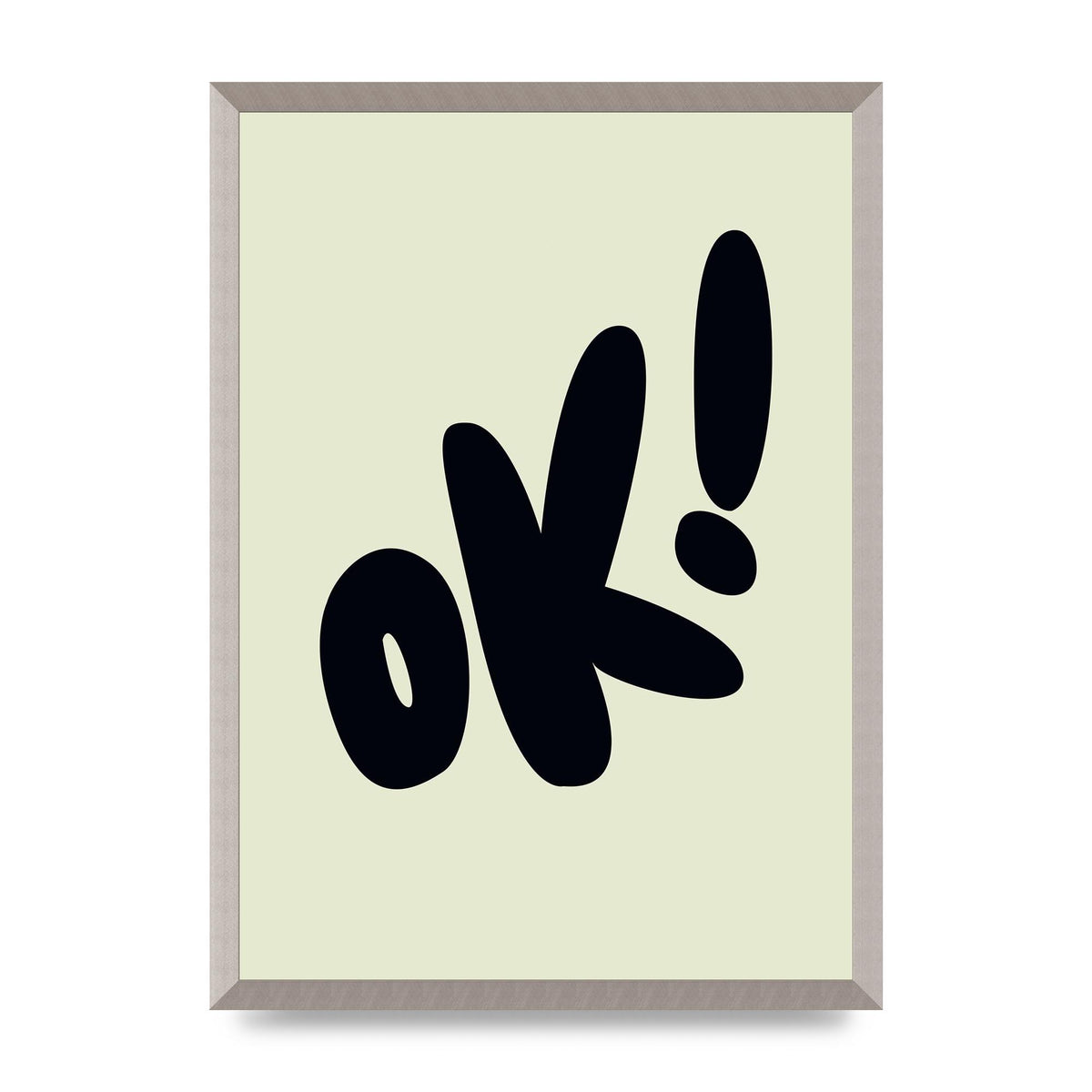 OK Bubble" Art For The Home - A2 framed