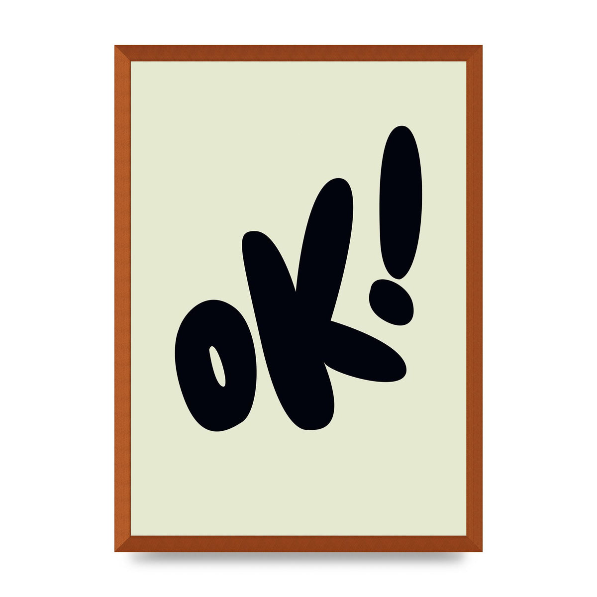 OK Bubble" Art For The Home - A2 framed