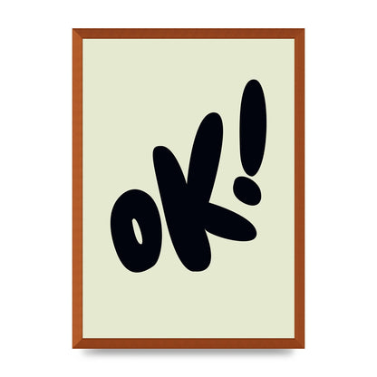 OK Bubble" Art For The Home - A2 framed