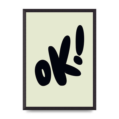 OK Bubble" Art For The Home - A2 framed