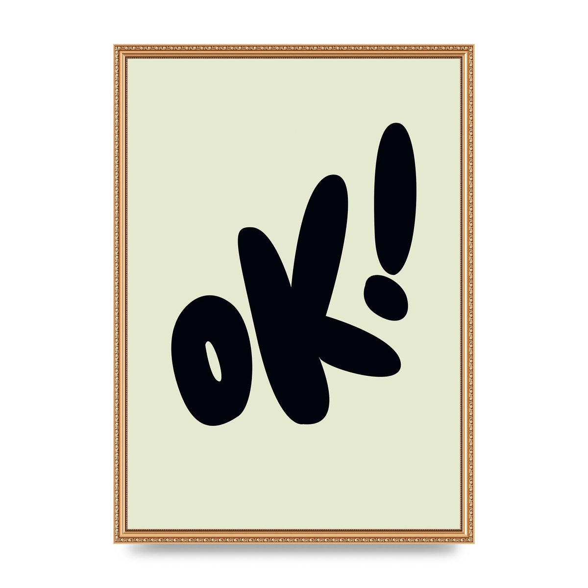 OK Bubble" Art For The Home - A2 framed