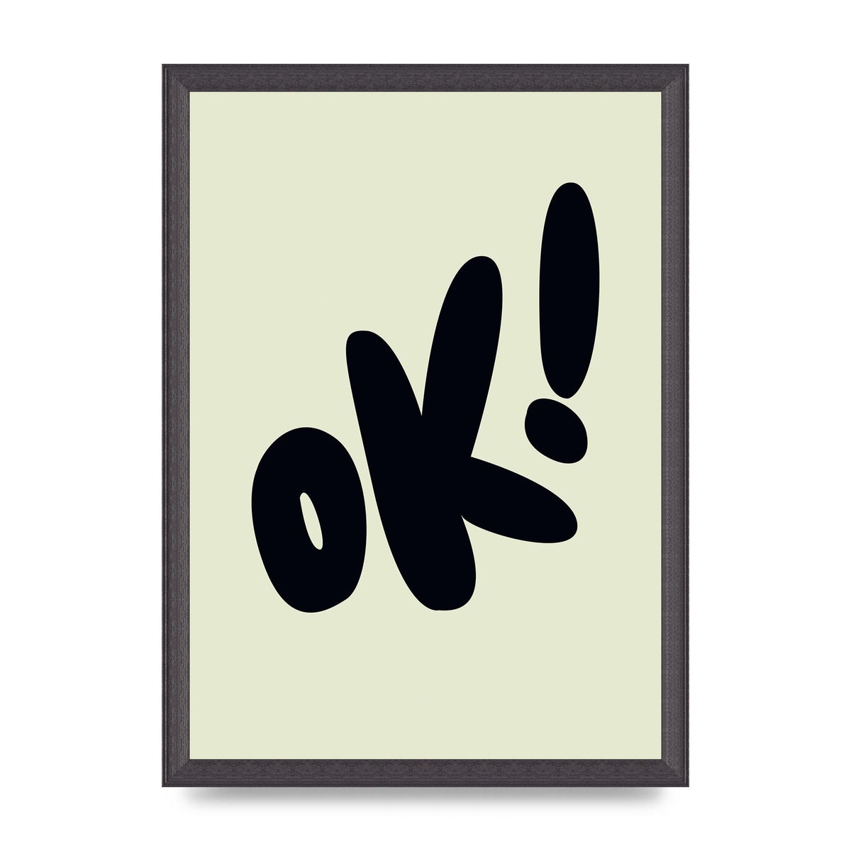 OK Bubble" Art For The Home - A3 framed