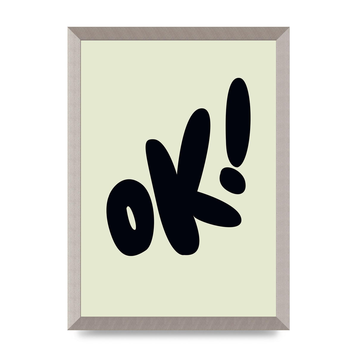 OK Bubble" Art For The Home - A3 framed