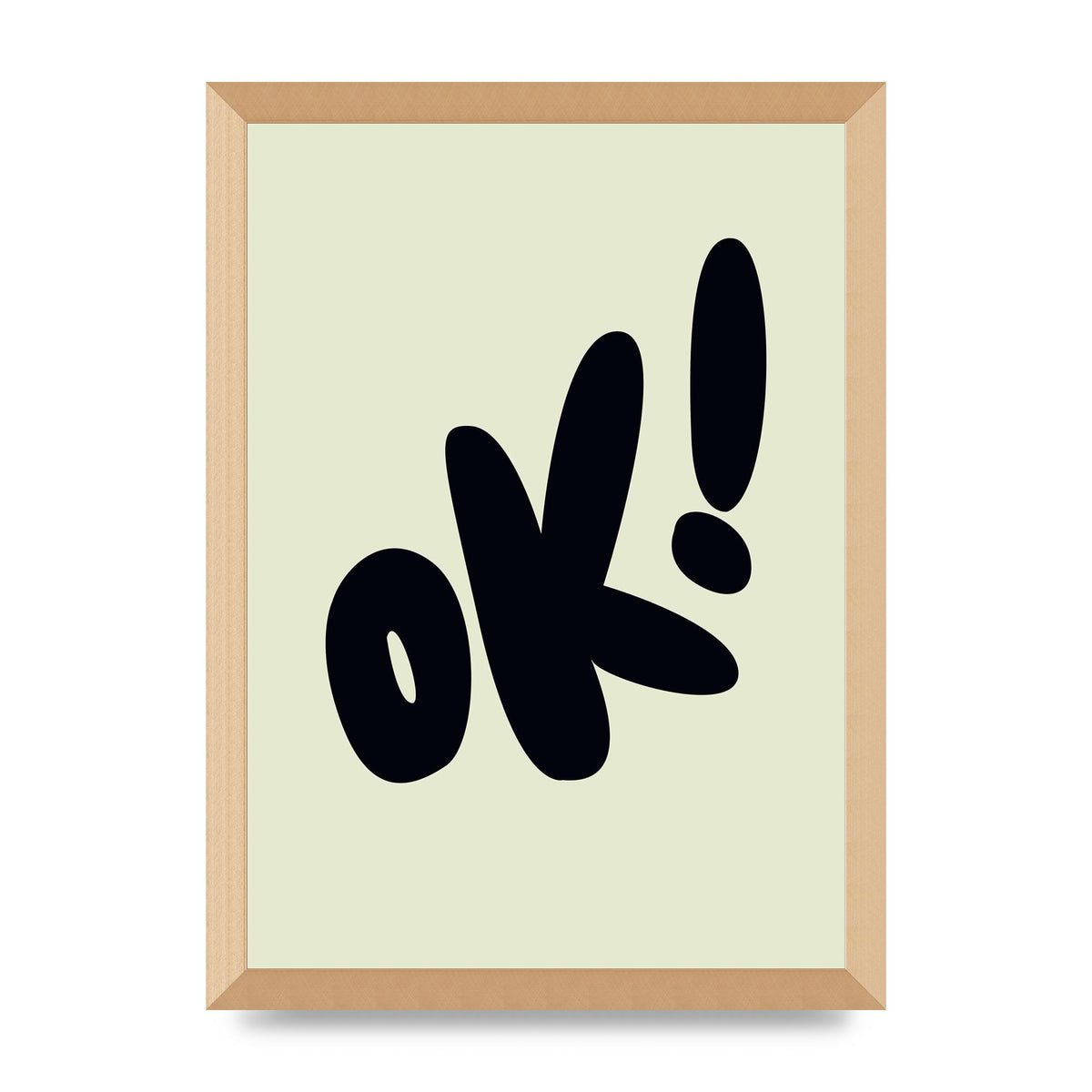 OK Bubble" Art For The Home - A3 framed