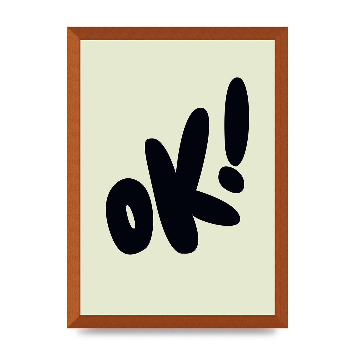 OK Bubble" Art For The Home - A3 framed