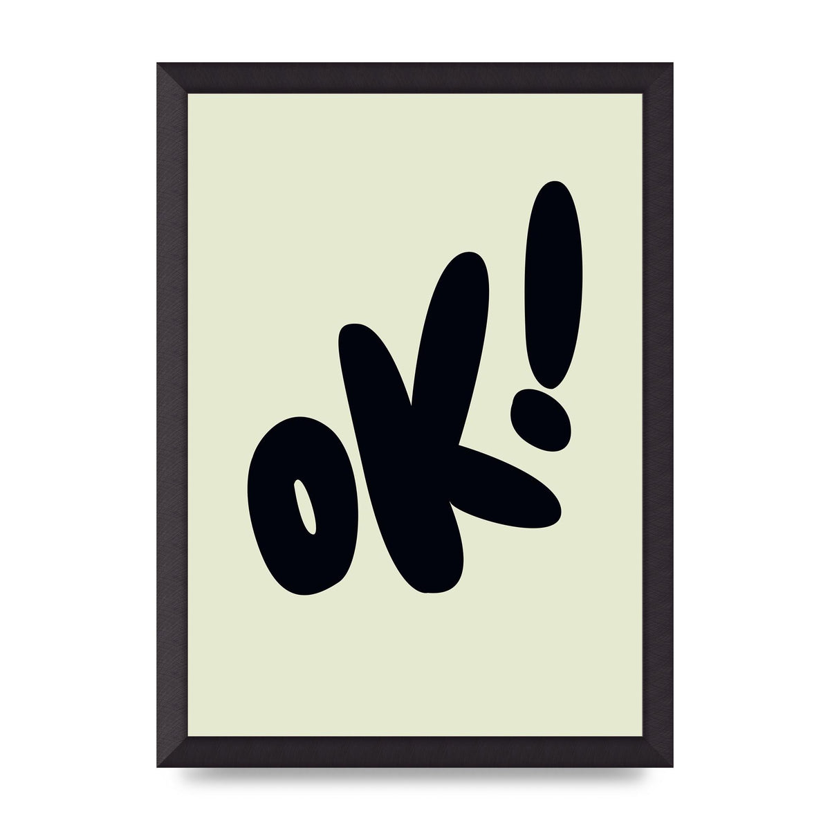 OK Bubble" Art For The Home - A3 framed