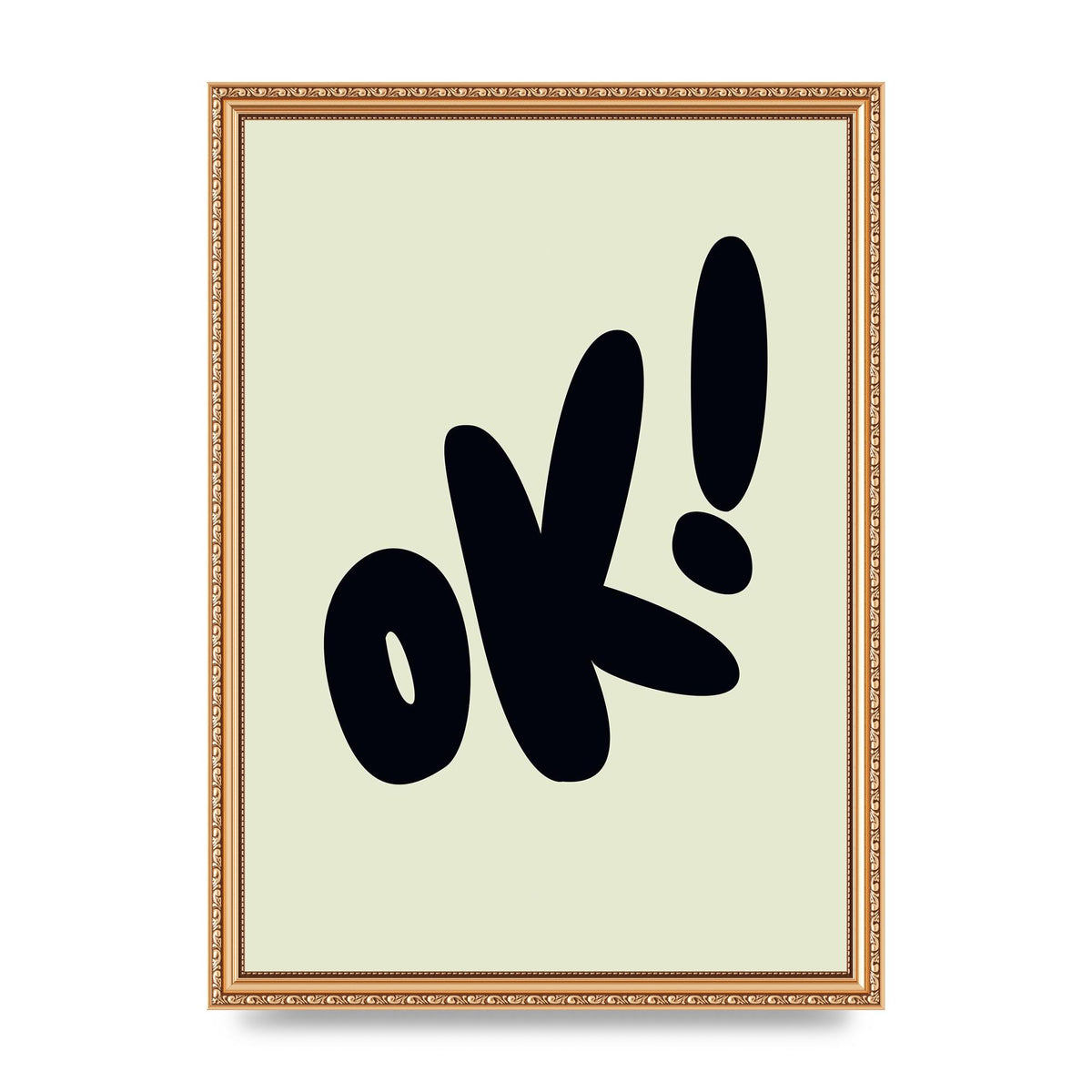 OK Bubble" Art For The Home - A3 framed