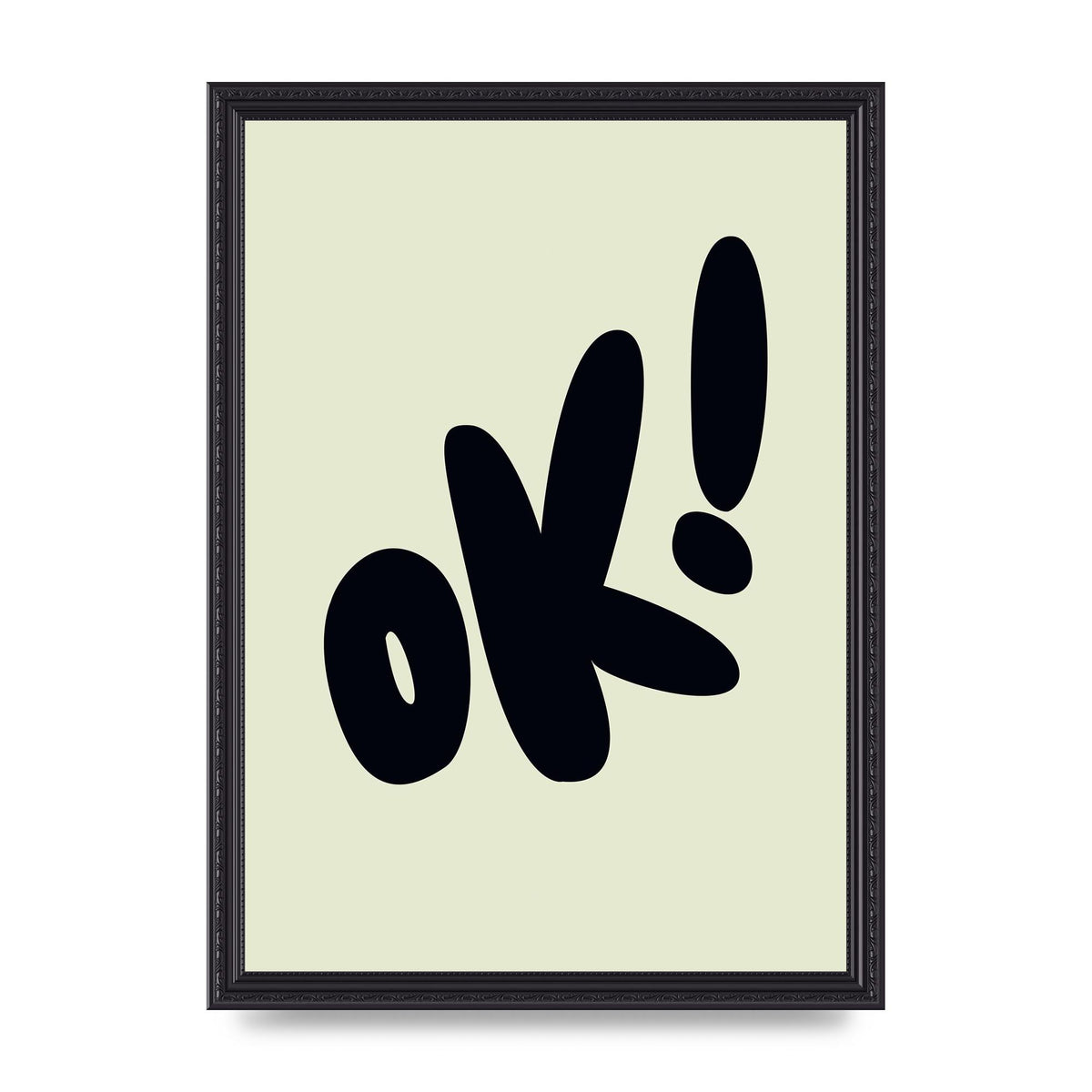 OK Bubble" Art For The Home - A3 framed