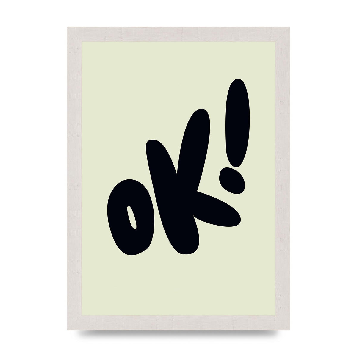 OK Bubble" Art For The Home - A4 framed