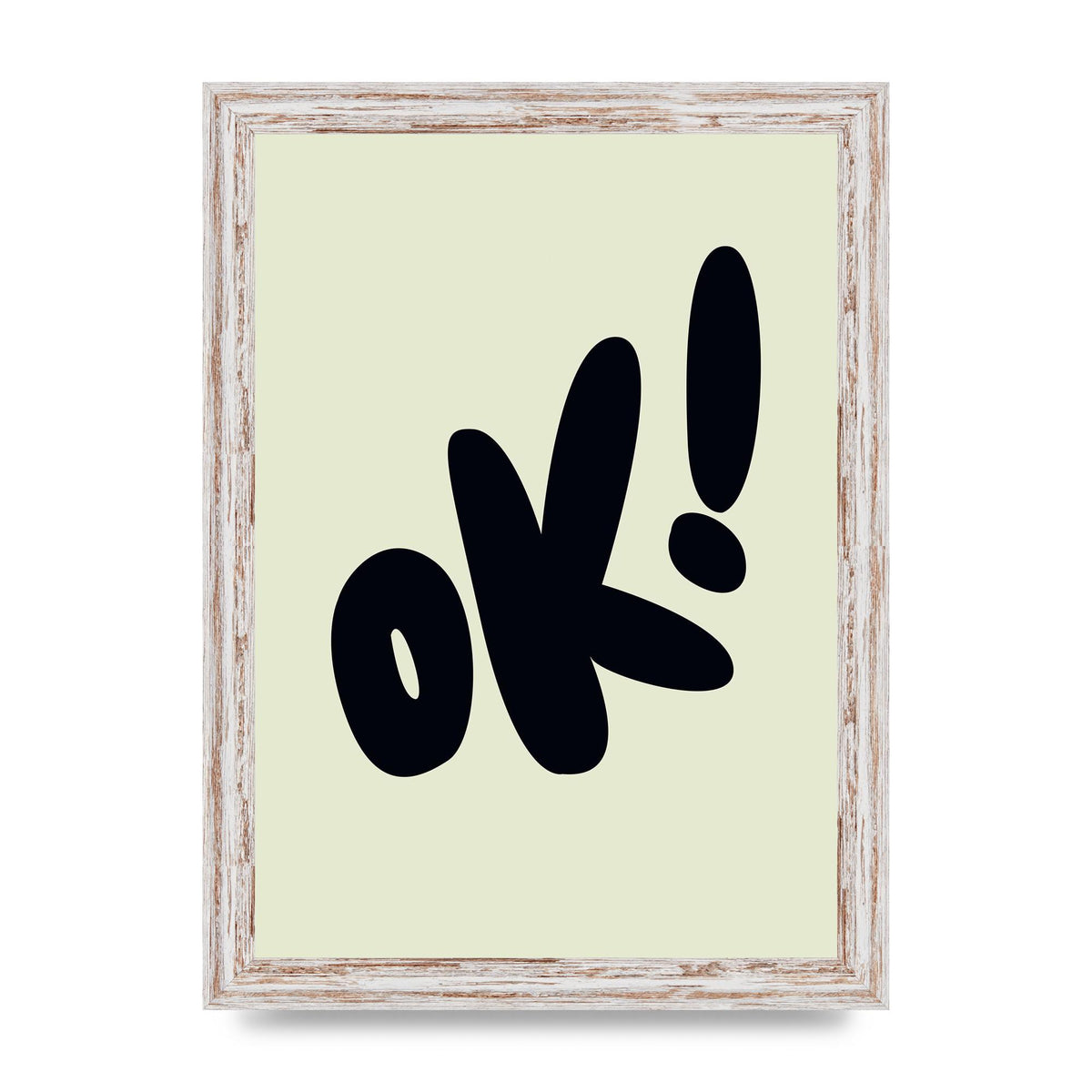 OK Bubble" Art For The Home - A4 framed