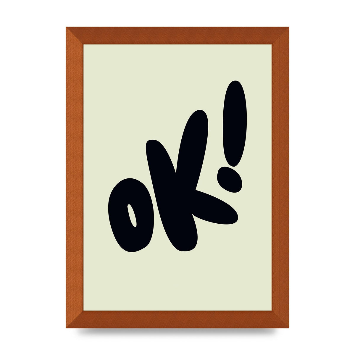 OK Bubble" Art For The Home - A4 framed