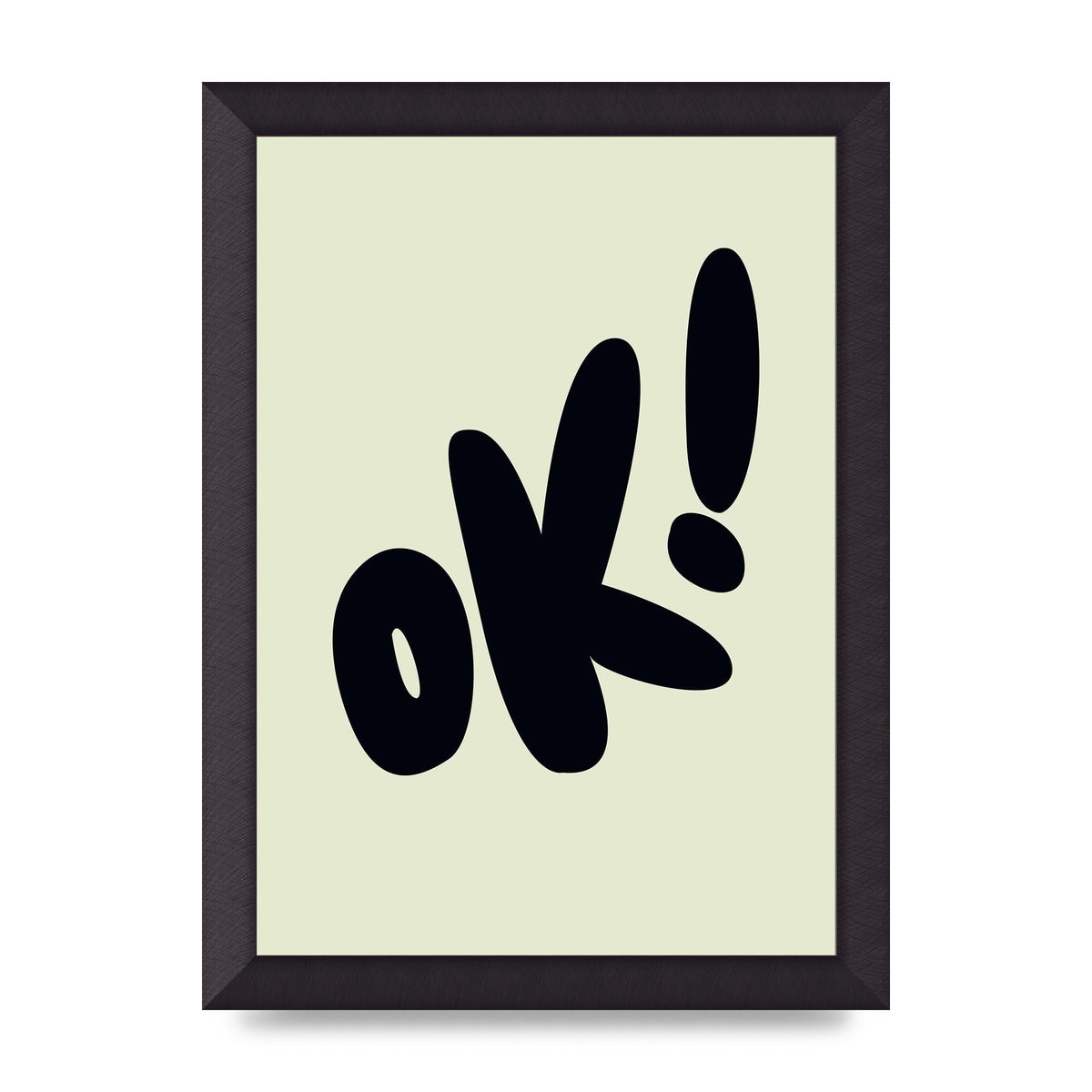 OK Bubble" Art For The Home - A4 framed