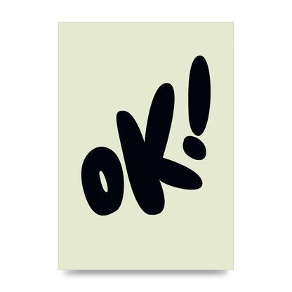 OK Bubble" Art For The Home - unframed print