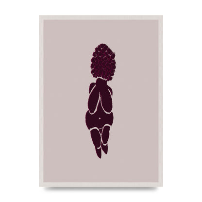 Abstract Painted Figure Wall Art - A2 framed