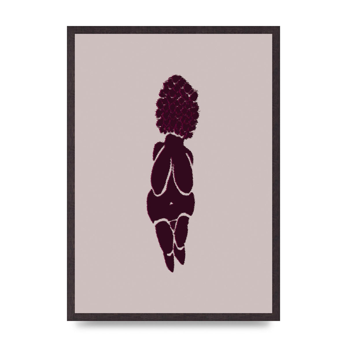 Abstract Painted Figure Wall Art - A2 framed