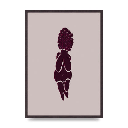 Abstract Painted Figure Wall Art - A2 framed