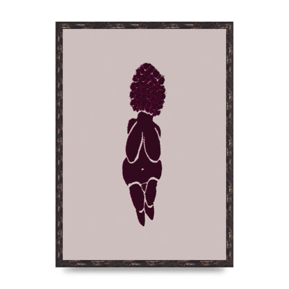 Abstract Painted Figure Wall Art - A2 framed