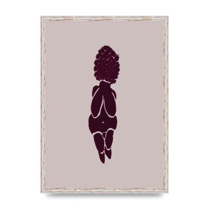 Abstract Painted Figure Wall Art - A2 framed