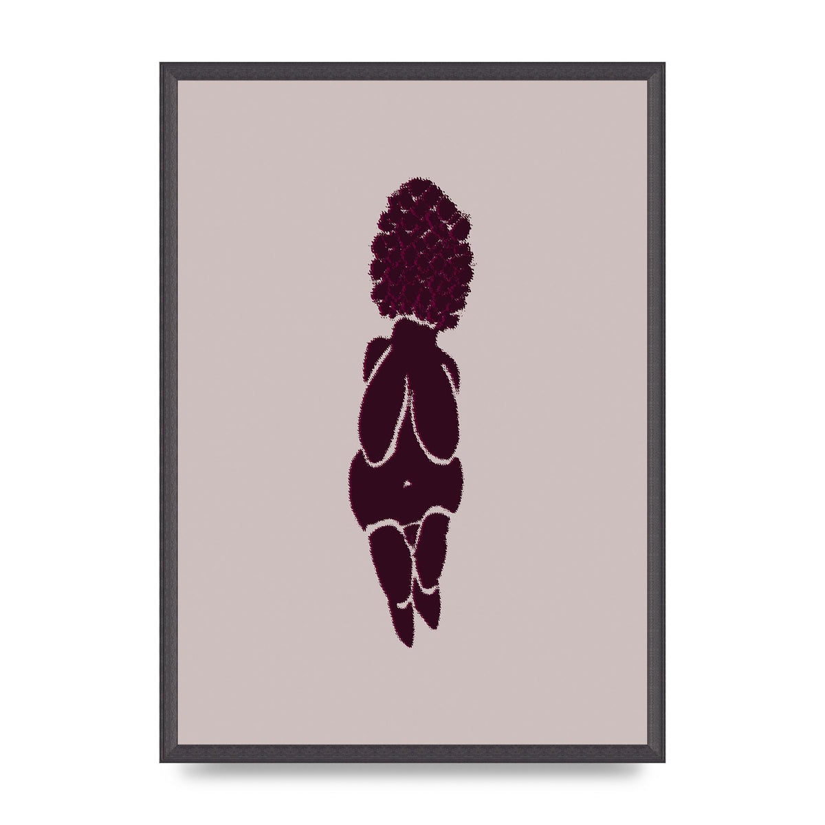 Abstract Painted Figure Wall Art - A2 framed