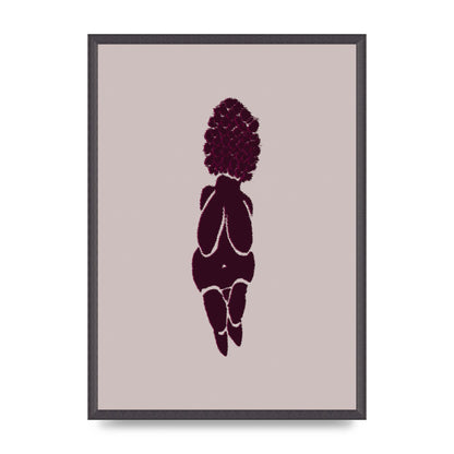 Abstract Painted Figure Wall Art - A2 framed