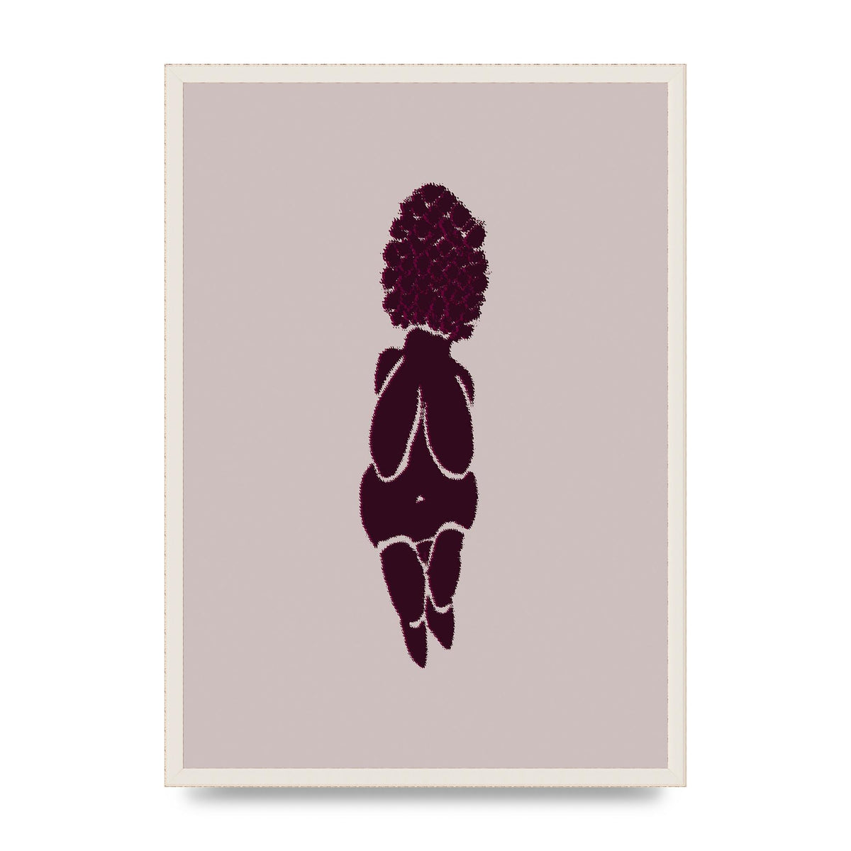 Abstract Painted Figure Wall Art - A2 framed