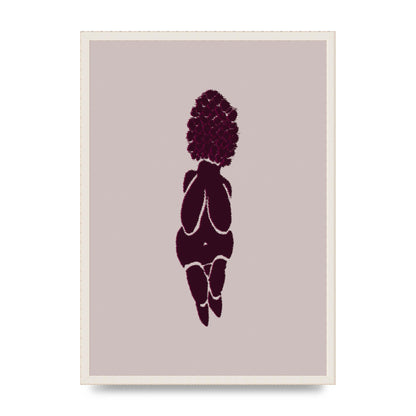 Abstract Painted Figure Wall Art - A2 framed