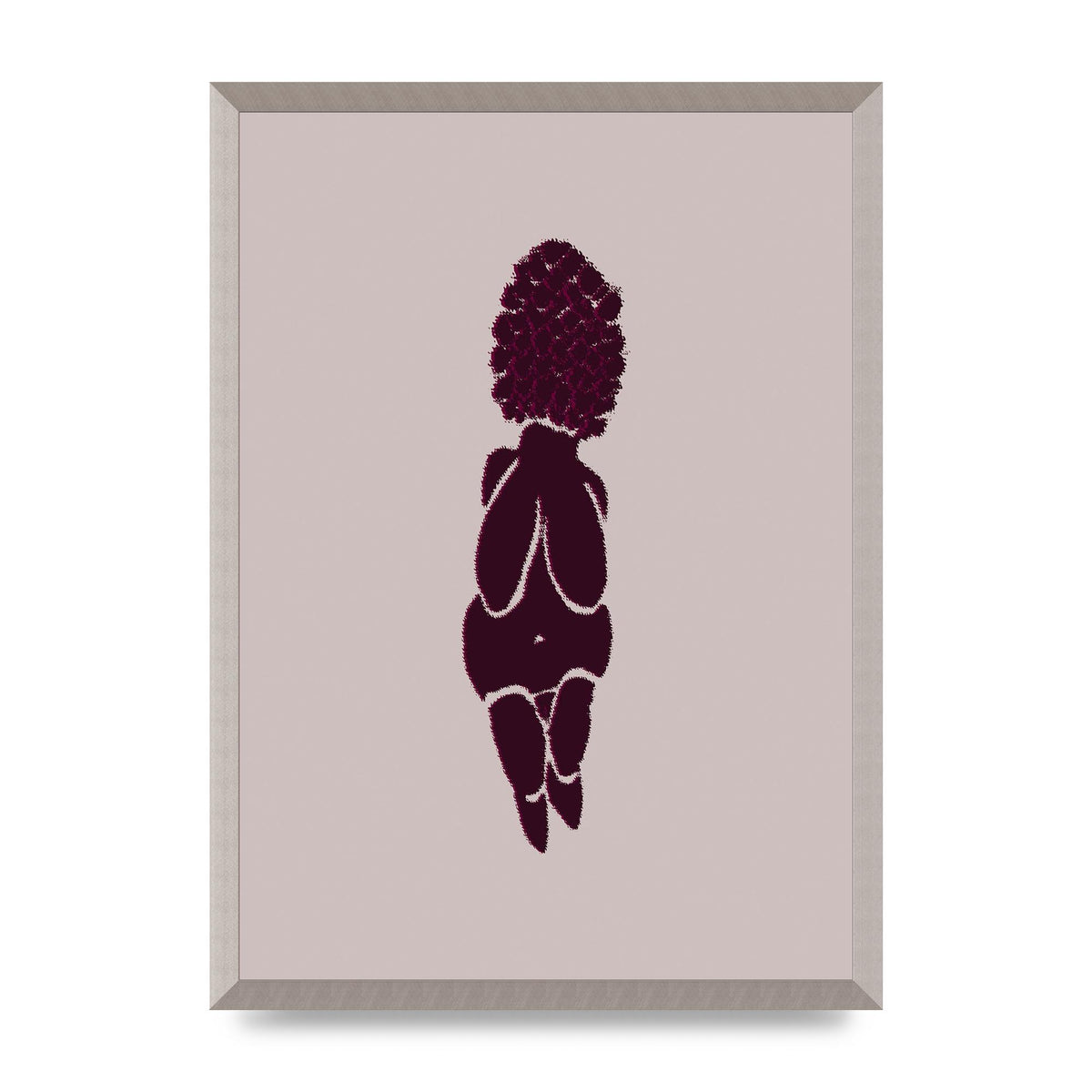 Abstract Painted Figure Wall Art - A2 framed