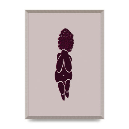 Abstract Painted Figure Wall Art - A2 framed