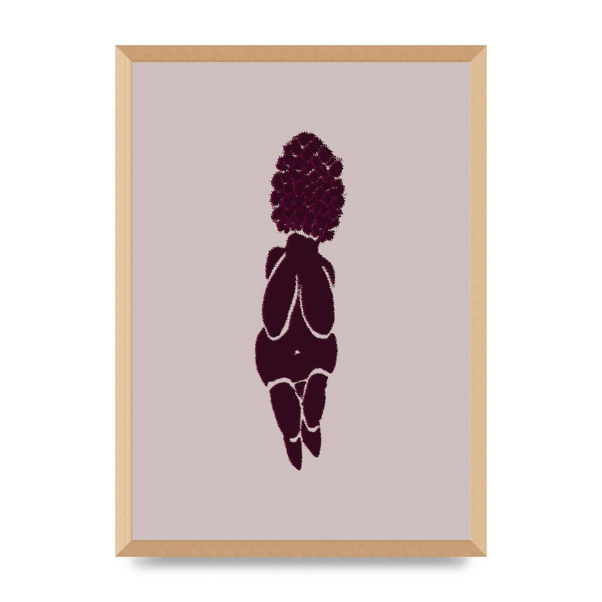 Abstract Painted Figure Wall Art - A2 framed