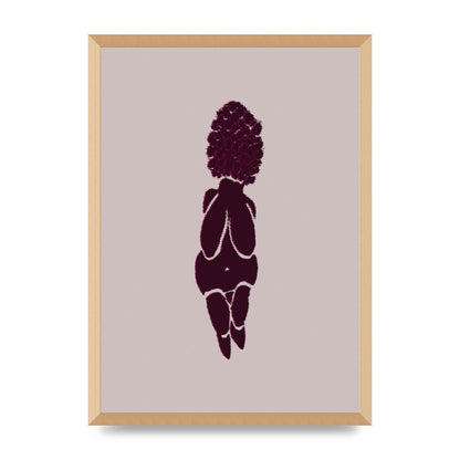Abstract Painted Figure Wall Art - A2 framed